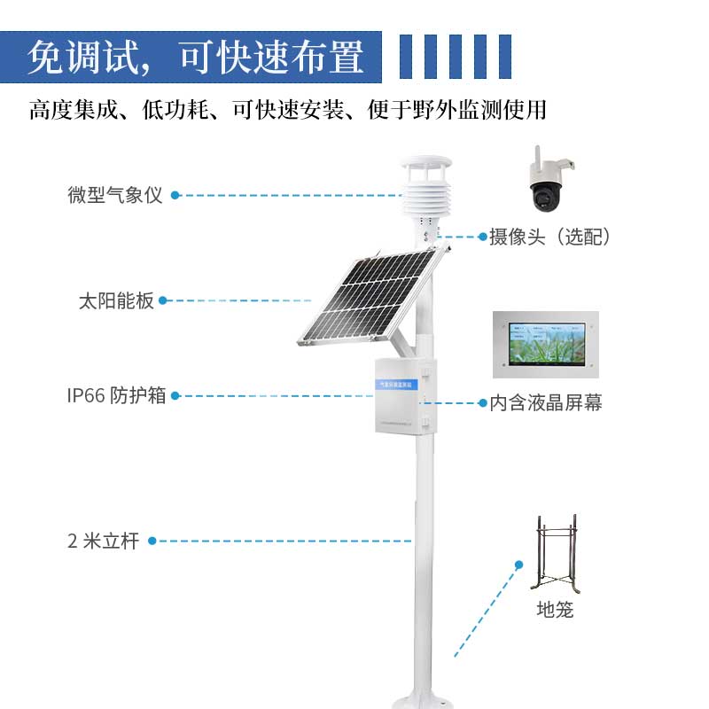 更节省空间的一体化气象站