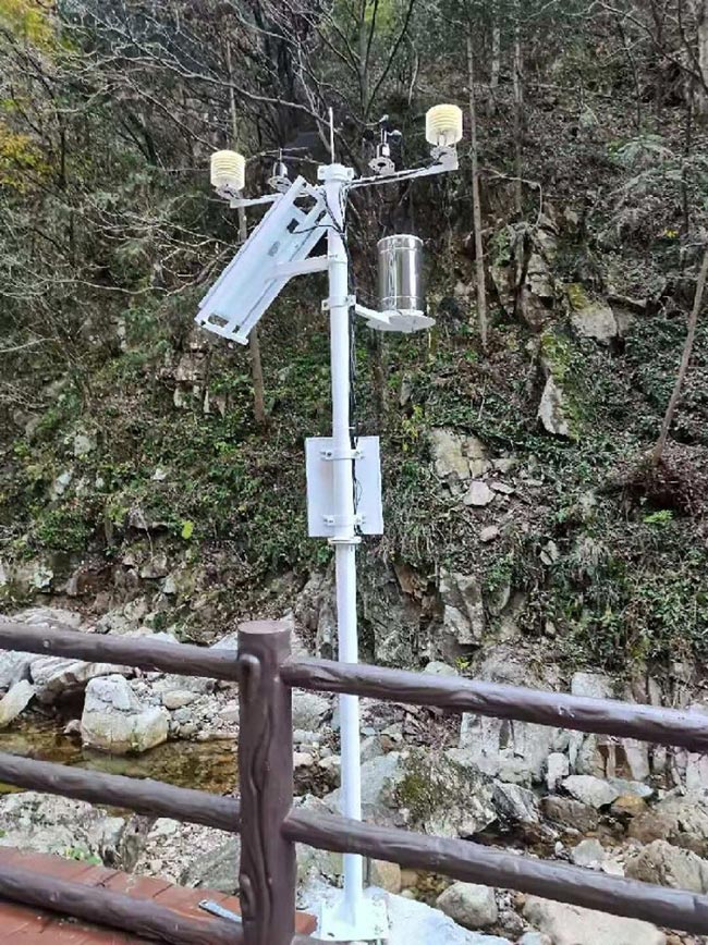 Anhui Wanfo Mountain scenic area negative oxygen ion monitoring system project