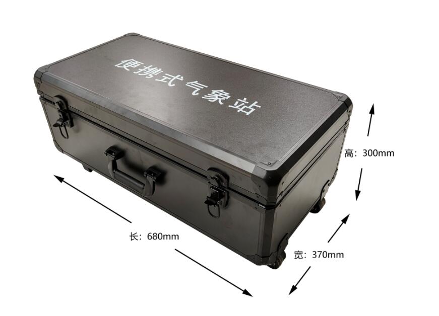 Dimensions of the outer box of the ten-element portable automatic weather station