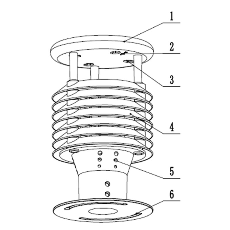 Smart street light environmental sensor product structure diagram