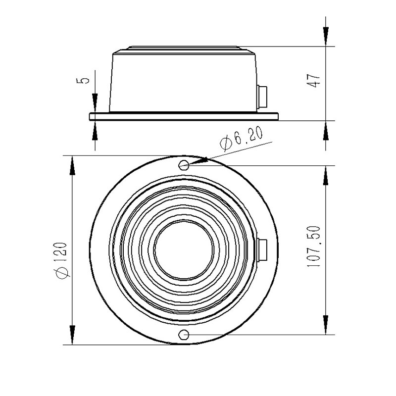 Ultrasonic snow sensor product size chart