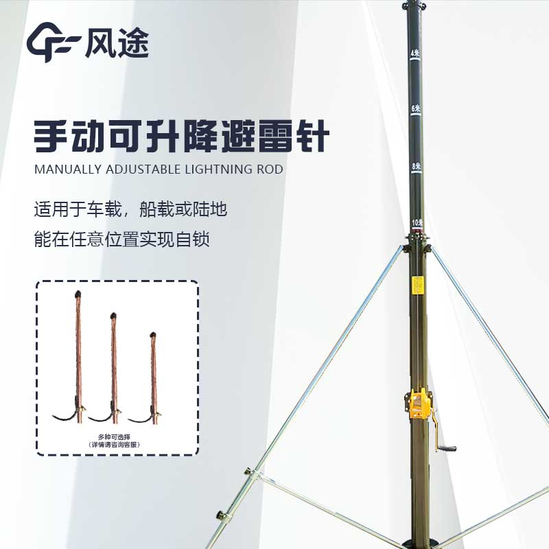 Retractable lightning rod recommended