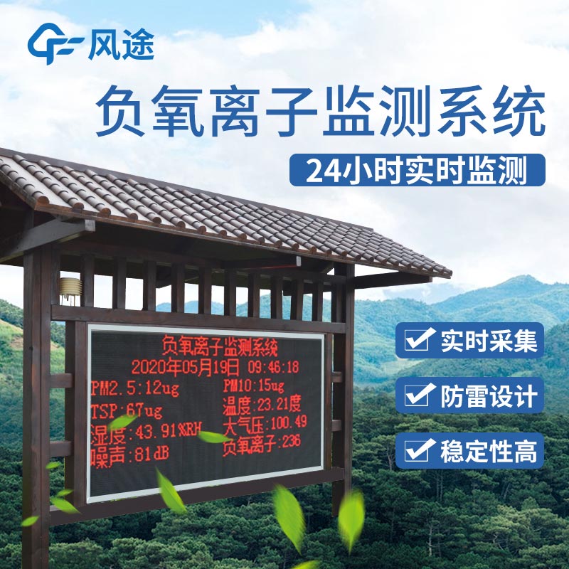 Producer of forest online negative oxygen ion monitoring system