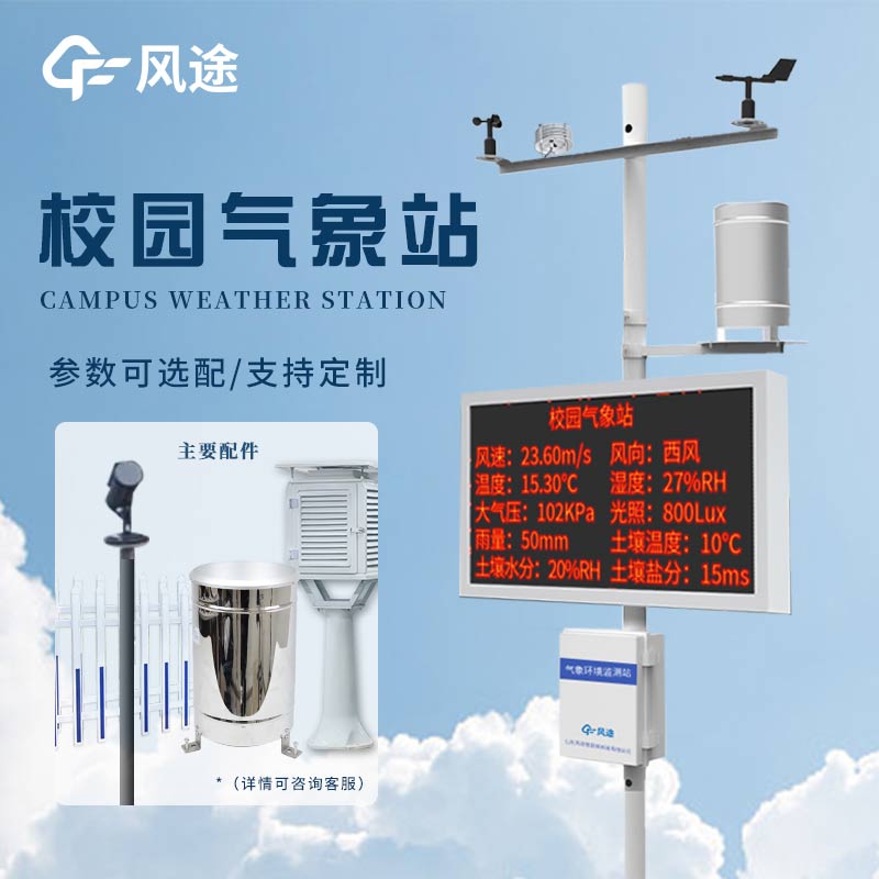 Popularization of weather stations in primary and secondary school campuses to provide students with in-depth knowledge of meteorology