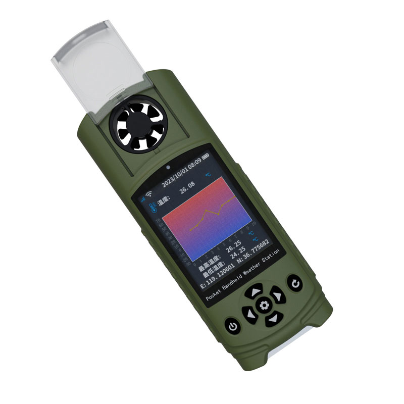 Multifunctional pocket handheld weather meter