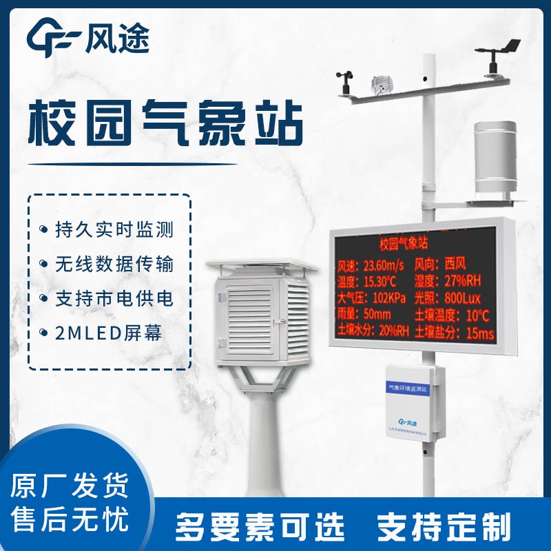 Why were weather stations introduced in schools?