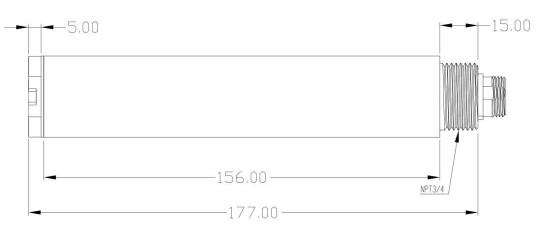 Suspended Solids Sensor Dimensions