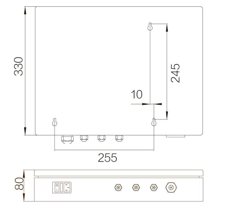 Overall dimensions of Data Acquisition Systems