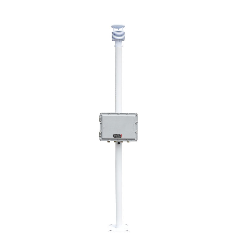 How do explosion-proof weather stations ensure safe production in chemical plants?